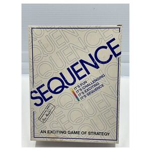 Jax Sequence Board Game 1995 Vintage‎ Strategy Game 8002 Complete 2-12 Players